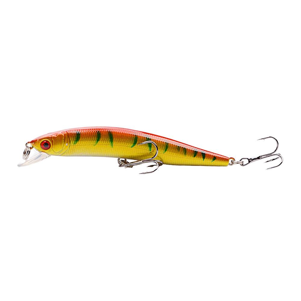 Colorful Rattling Minnow Lure: 10cm/8.3g Bass Simulation Bait with Ten Colors for Long Cast Fishing