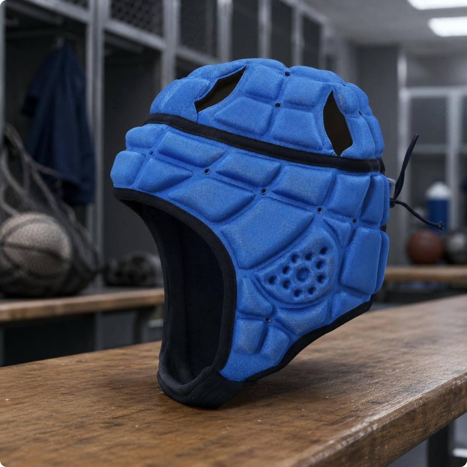 OpenFace Sports Headgear Adjustable Chin Strap Padded Helmet Shell Rear Lace Adjustment Foam