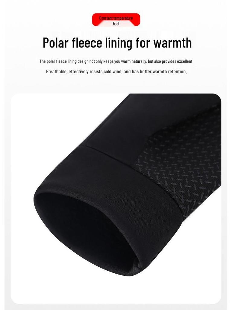 Winddichte, fleecegefütterte Touchscreen-Handschuhe für Wintersport und Reiten