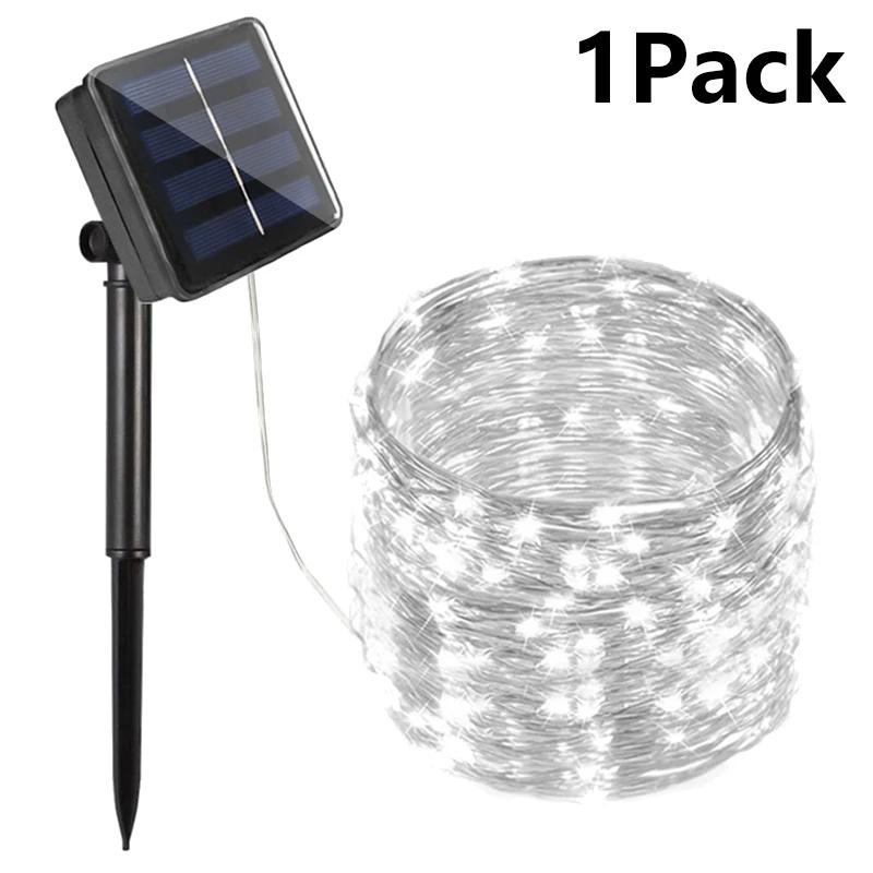 Solar LED Fairy String Lights Outdoor Garden Party Decor Waterproof Festoon Garland Lamp 7m to 102m 12M100LED