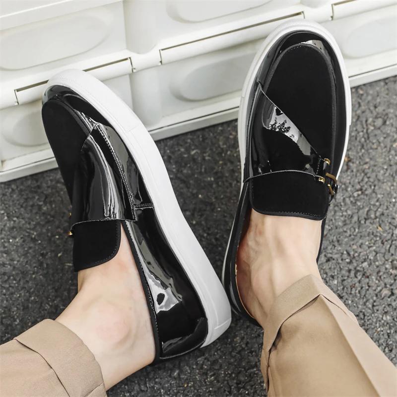 Fashion New Handmade Mens Casual Shoes Leisure Slip On Shoes Fashion Outdoor Sneakers Lightweight Comfy Man Loafers Breathable Moccasins