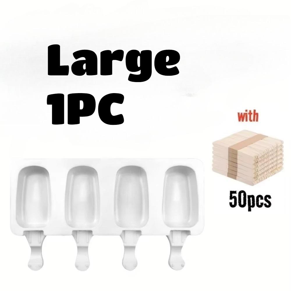 Matriță Silicon Înghețată Maker Popsicle de Casă Tavă Cuburi Gheață Reutilizabilă DIY Desert de Casă Congelator Matriță Mașină de Gheață Cu Bețișoare