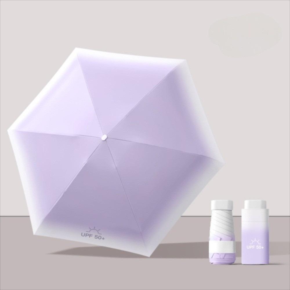 UV Protection Small Pocket Rain Umbrella Parasol Vinyl Folding Umbrella Mini Sun Umbrella  Outdoor