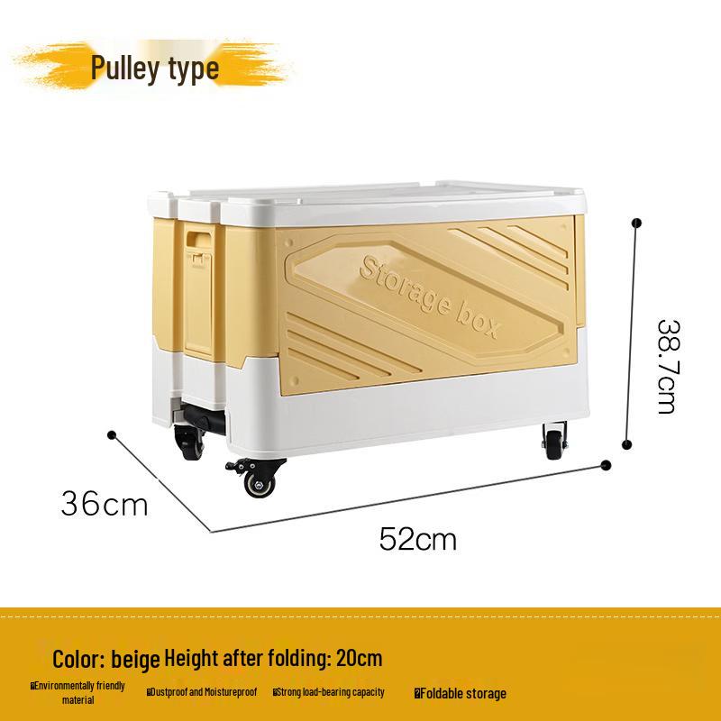 Foldable Outdoor Storage Box with Wheels