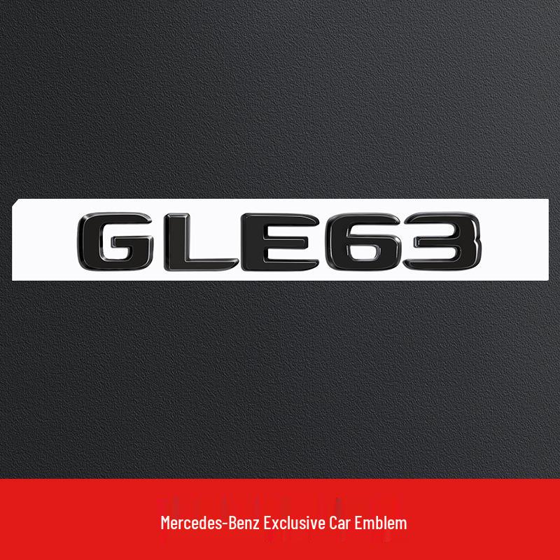 Mercedes GLE53/GLE63S V8 Biturbo 4MATIC Black Warrior Tail Emblem Stickers