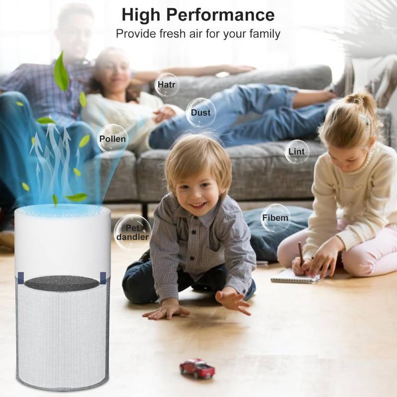 Air Purifier Filter Compatible With Blueair Blue Pure511 Hepa Filter For Formaldehyde And Smoke