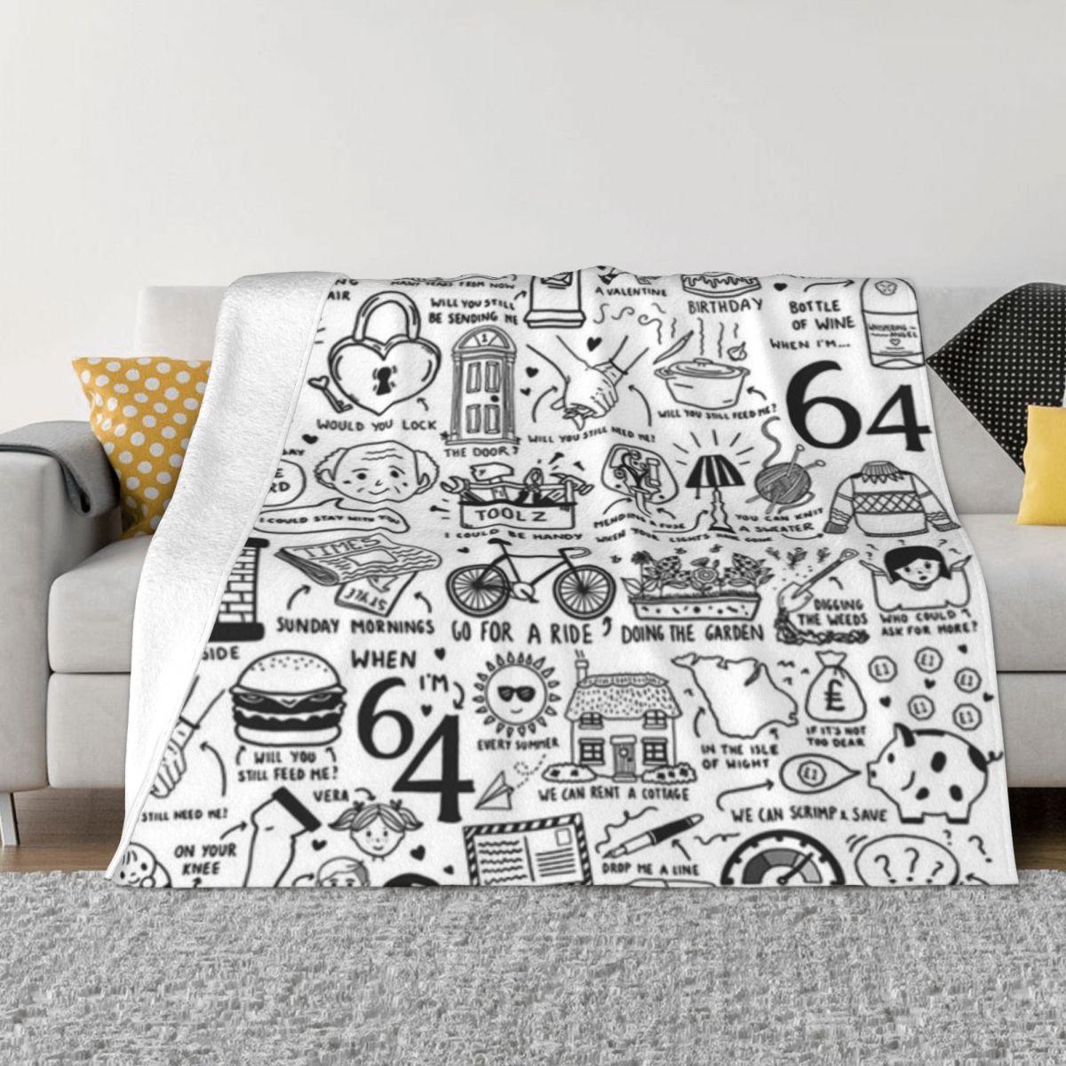 When I M Sixty Four Custom Gift An Ultra-Soft Micro Fleece Blanket 30x40in