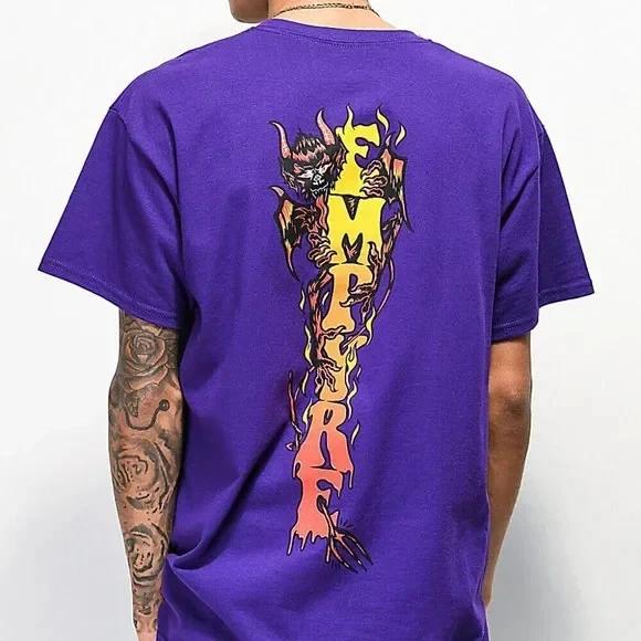 Мужская футболка Empyre Diablo фиолетового цвета Новая Средняя 3XL