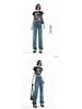 2026 Damen Jeans mit hoher Taille und geradem Bein - Petite, Passform für Birnenform, Weiter Bein Stil