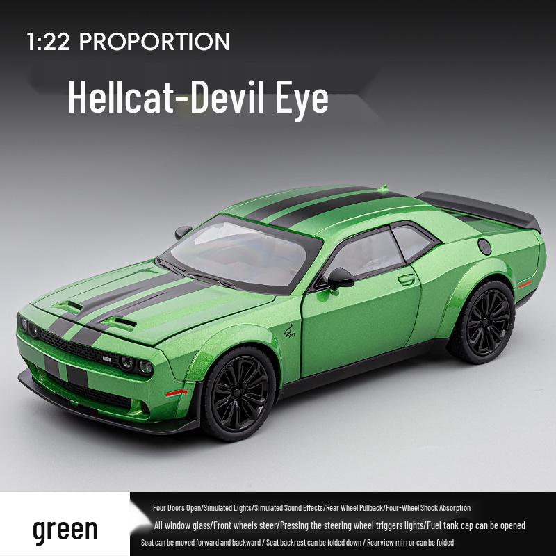 Jiaye VB24375 Alloy Hellcat SRT Sports Car Model - Toy Car Figurine for Children