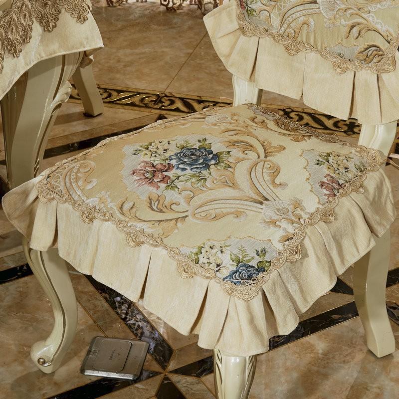 Olisa Evropský Vintage Polštář Židle Polštář Potah Potah Žakárová Kombinovaná Sada