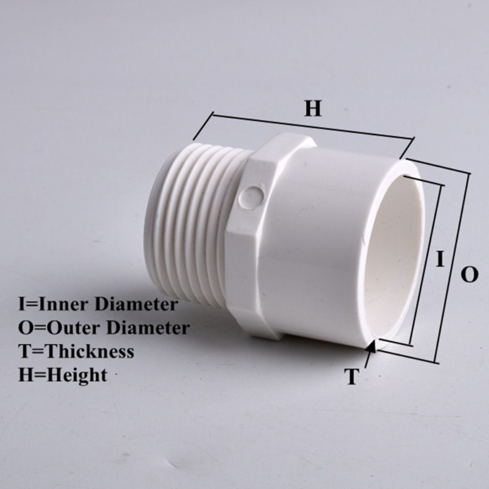 5Pcs Male Threaded Male Thread Connector Irrigation Pipe Fitting  Water Supply Pipes