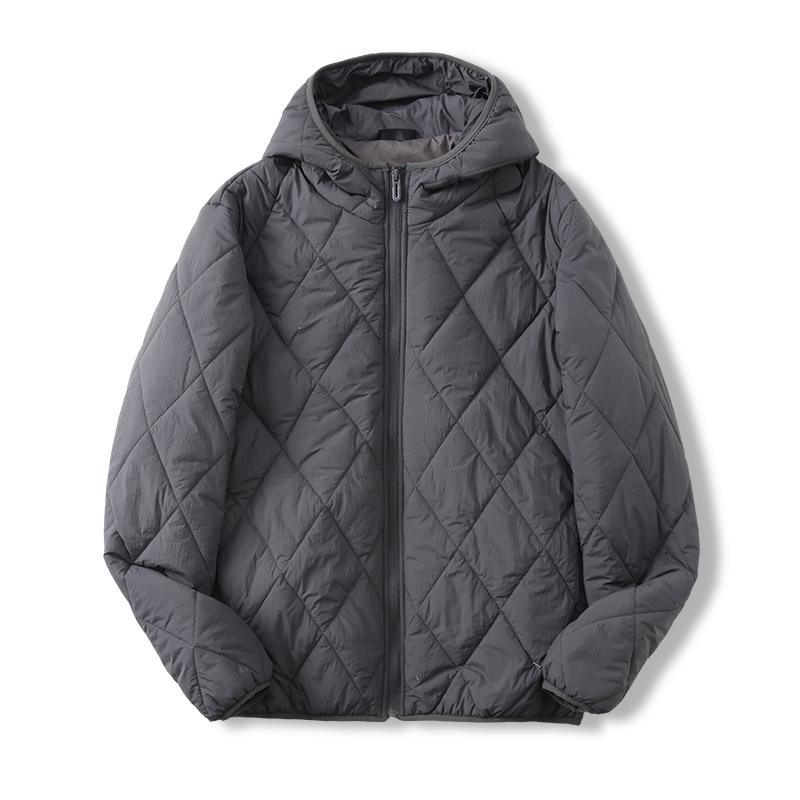 Mulberry Silk Hooded Cotton Coat Autumn and Winter Warm Men's and Women's Cotton Coat