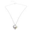 Lucky Double Elephant Necklace I Love You Forever Heart Pendant Valentines Gift