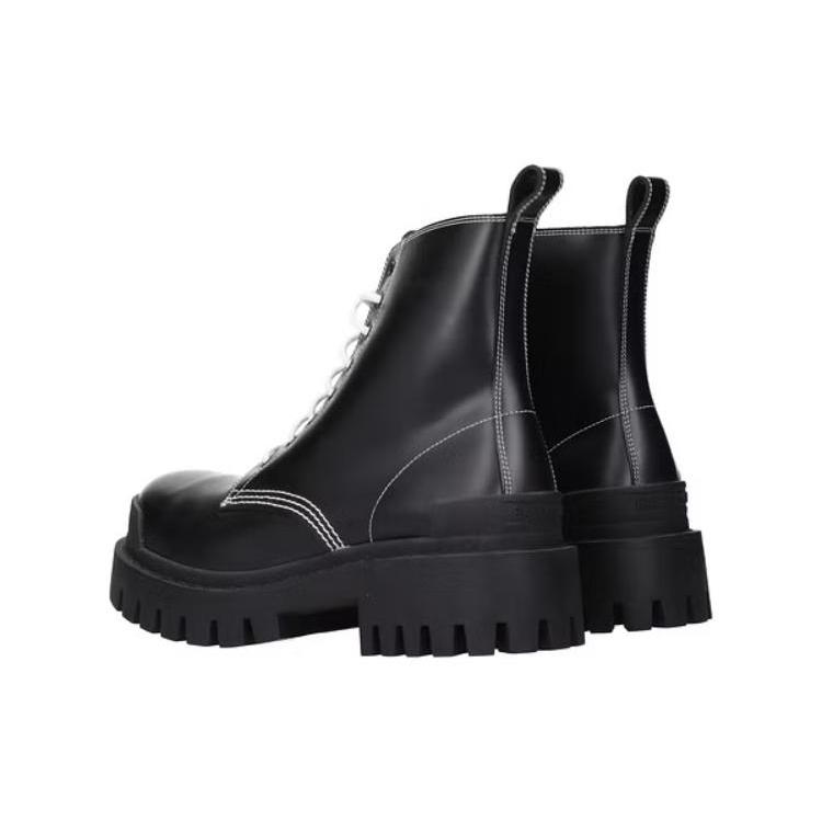 Balenciaga Strike Lace Up Boots 'Black' Women's 590974WA9641070