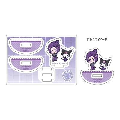 TV Anime Blue Lock X Sanrio Characters 07 Reo Mikage X Kuromi [Mini Character Illustration] Swinging Acrylic Stand