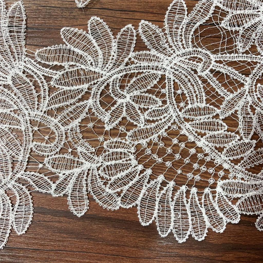 Neue Blatt Hohl Fischlinie Spitze Besatz: Handgefertigtes DIY-Hochzeitskleid, Kleid & Schleier Dekoration Zubehör