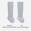 Anti-Rutsch Boden Socken für Kleinkind Mädchen Jungen Unisex Überknie Socken Säugling gekämmte Baumwolle Gummisohlen Socken für Innen
