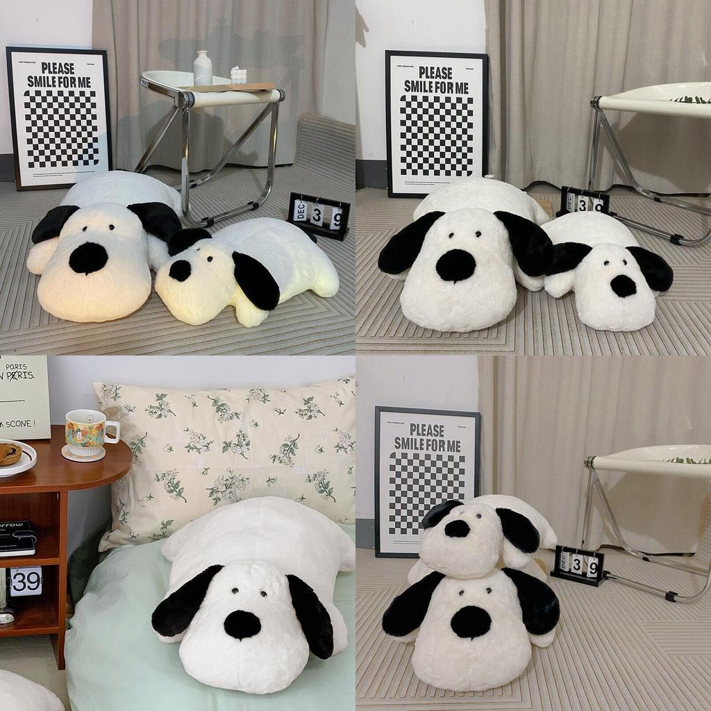 Cute Black And White Pug Dog Plush Toy For Girls, Perfect Bed Companion Best Gift For Besties' Birthday