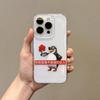 Creative cartoon penguin for Apple iPhone16 space case 17Promax mobile phone case IP15 transparent 14 soft