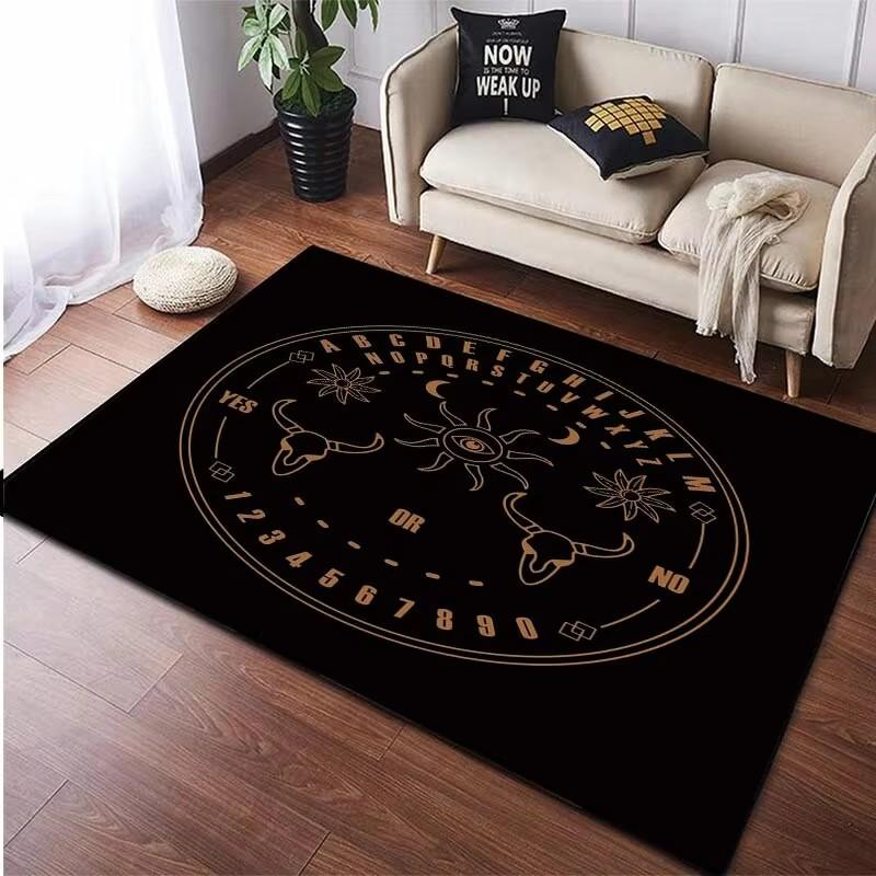 Ouija Board Carpet for Living Room Home Decor Sofa Table Large Area Rugs Bedroom Bedside Foot Pad Floor Mat Witchcraft Supplie