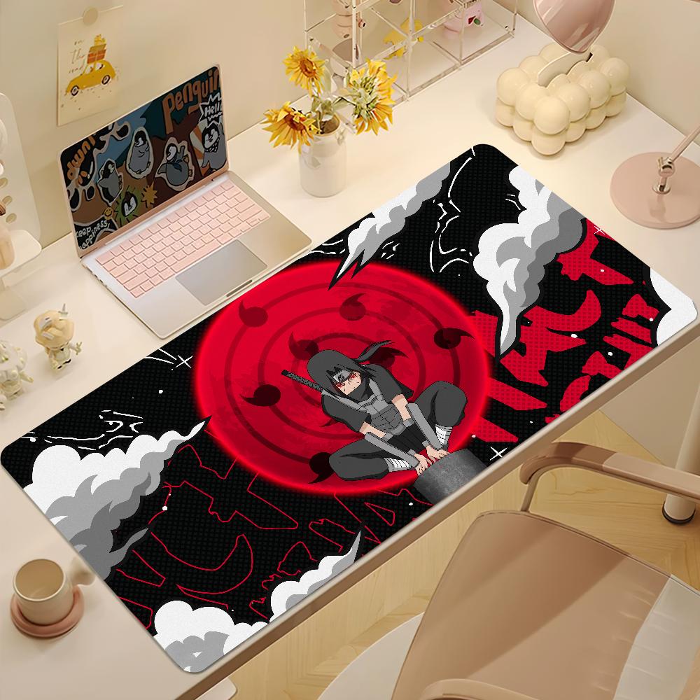 N-NARUTO Itachi Uchiha Mouse Pad Non-slip Thickened MousePad Student Gaming Cushion Large Writing Lockedge Office