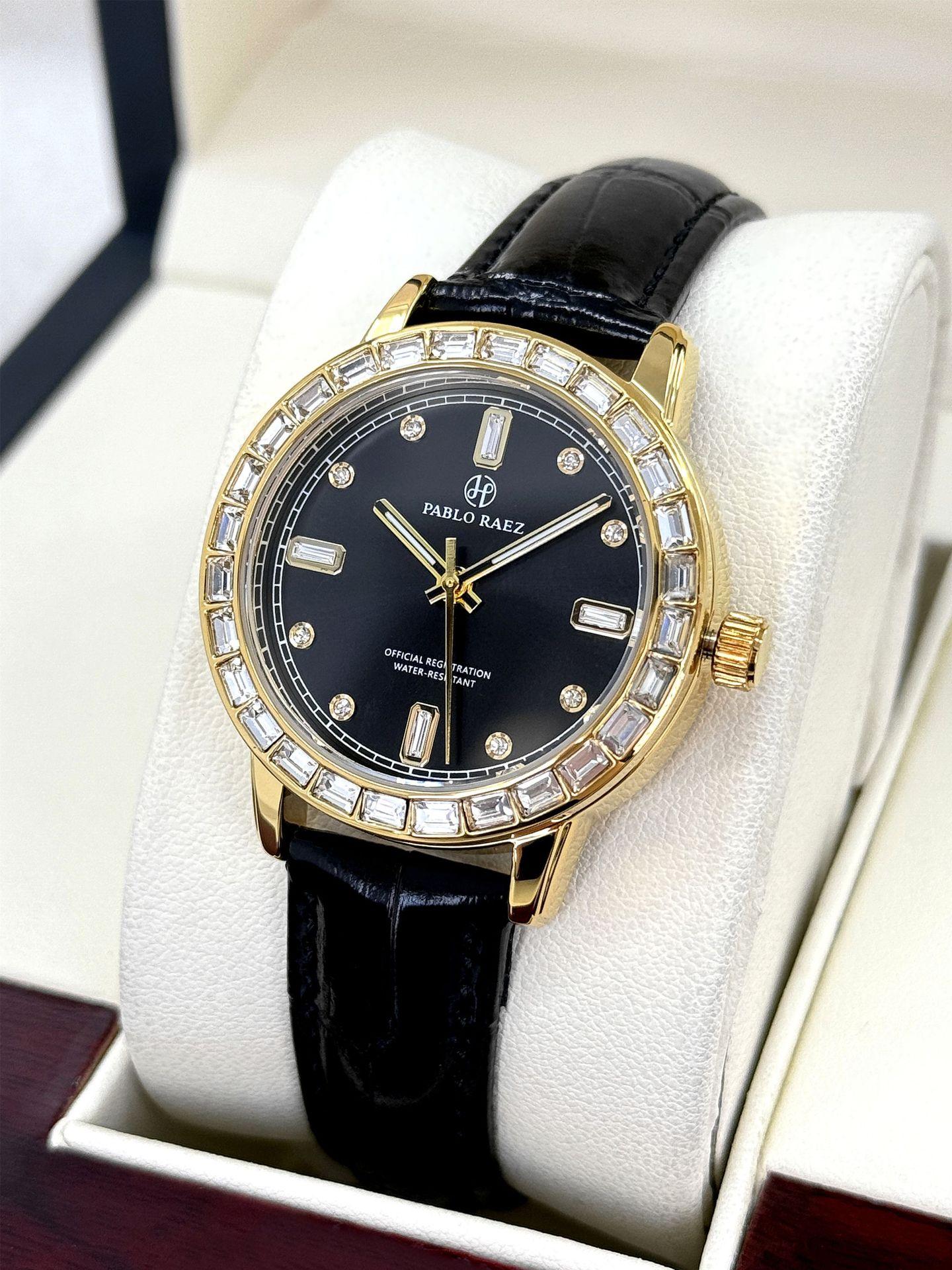 

UTHAI CQ329 Повседневные женские наручные часы, кварцевые часы с инкрустацией бриллиантами, простые часы в подарок для женщины