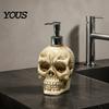 Personalisierter Duschgelhalter Totenkopf Spenderflasche mit Pumpe, Große Kapazität Vinyl Nachfüllbar Kühl Badezimmer Arbeitsplatte Lagerung Lotion Behälter,