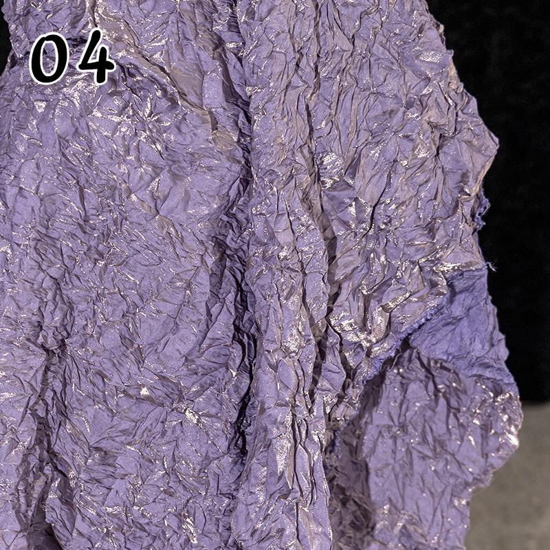 50x117cm Gradient GlassTexture Pleated Fabric Creative Modeling Reconstruction Designer Fabric For Diy Sewing Dress Pants Hanfu