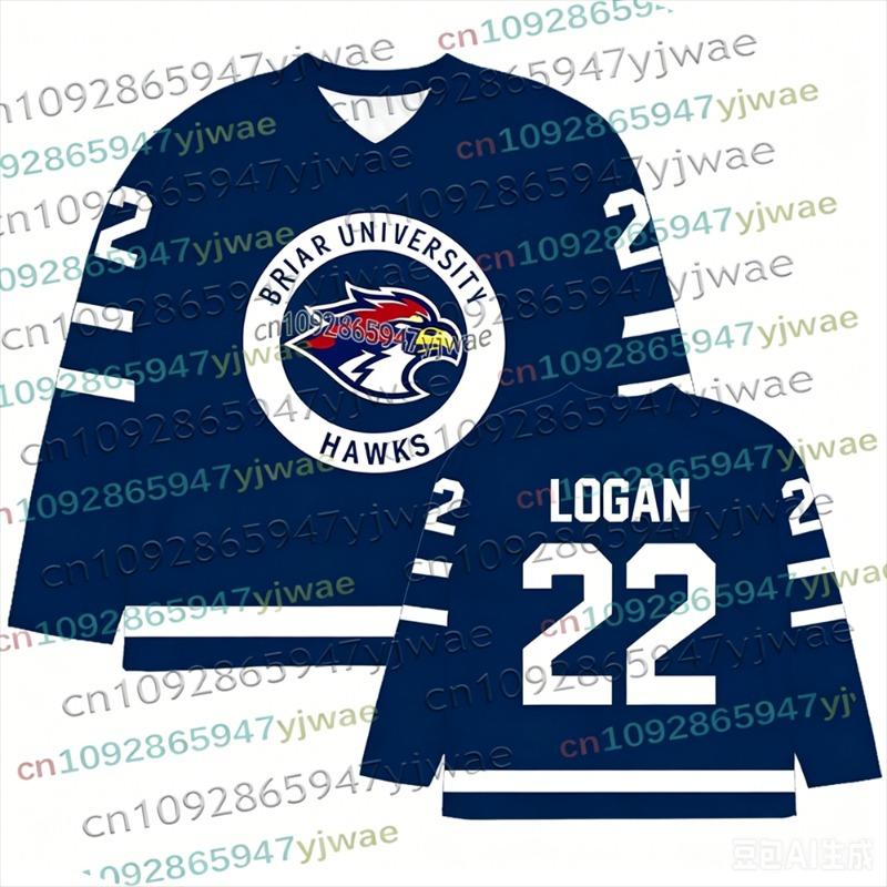 Cosplay Fuori Sede Briar University Maglia da Hockey Graham 44 22 DI LAURENTIS 66 Tucker46 Maglietta a Maniche Lunghe Maglia da Uomo