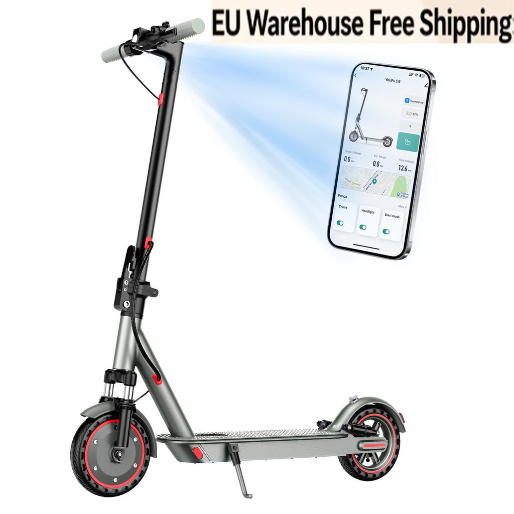 EU Warehouse Stock Free Shipping Dual Suspension Electric Scooter 10.5Ah Hot Sell Popular E Scooter in EU Foldable Unisex