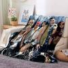 New 3D Printed Flannel Blanket Featuring R-RBD band/K-POP Style, Perfect for Home Use, Sofa Beds, or As a Birthday Gift.
