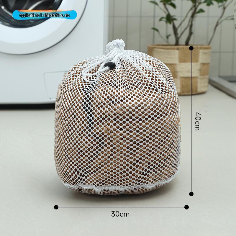 

Large Drawstring Coarse Mesh Laundry Bag - Thick, Durable, Machine Washable Laundry Net