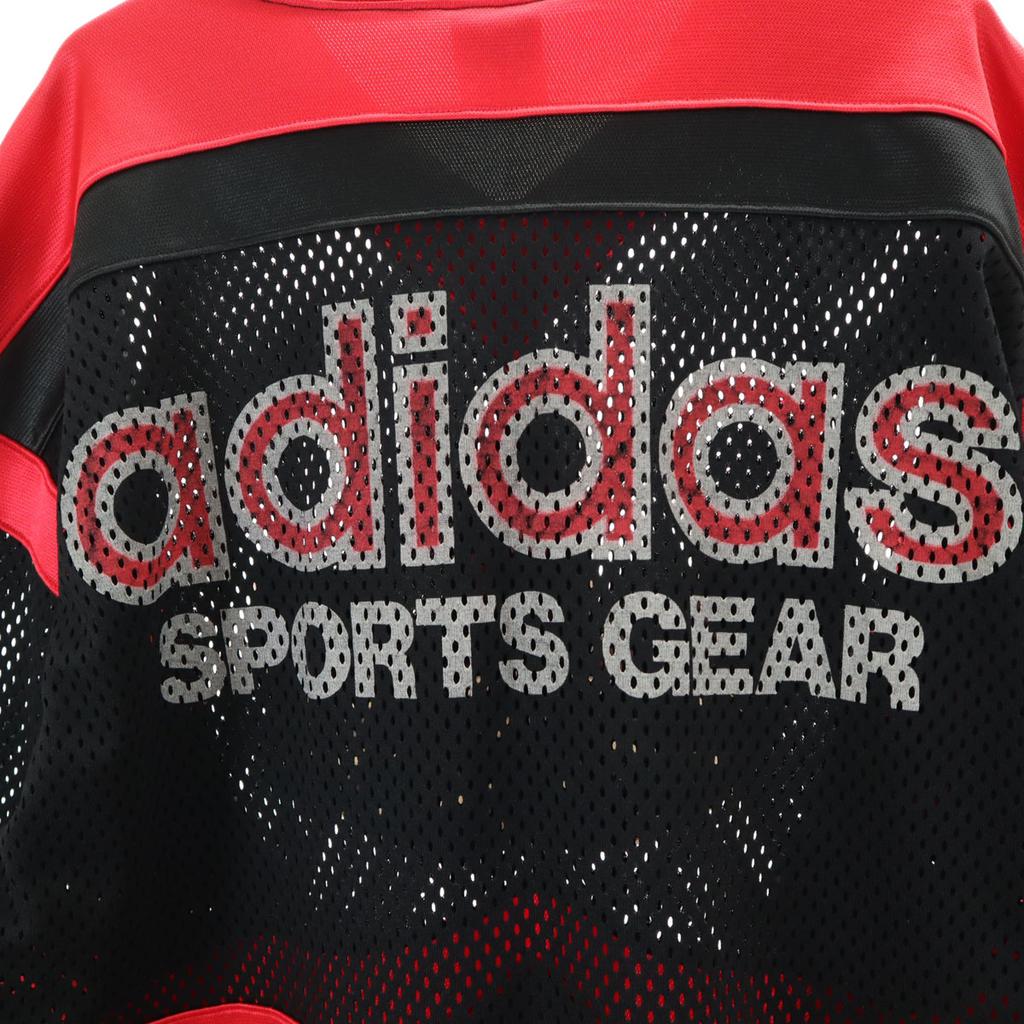 Adidas 80s Made In Japan, Made by Descente, Vintage Trefoil Logo Long Sleeve Mesh Piste Men's Used