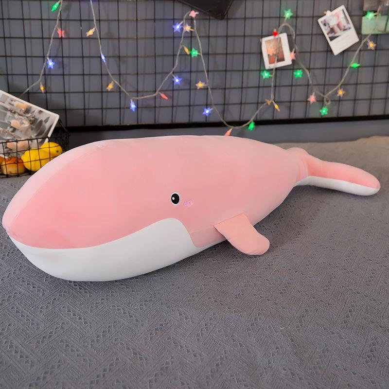 Balena Peluche Carina Cuscino Peluche per Bambine Bambini Letto per Dormire Grande Morbido Bambola Kawaii