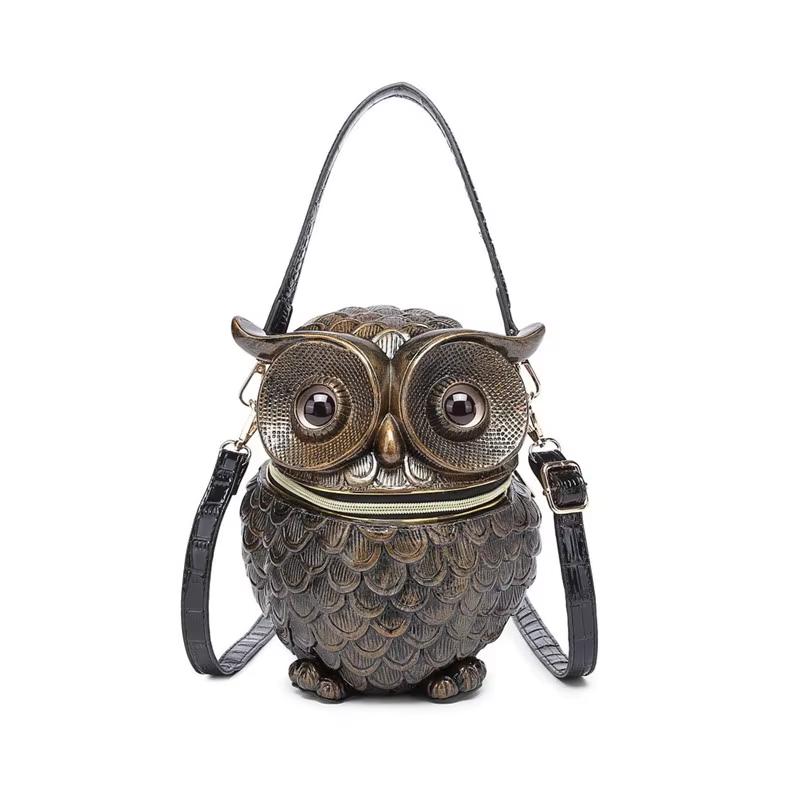 

2025 New Fashion Women Cartoon Purses and Handbags Luxury Designer 3D Owl Style Lady s Tote Bag Female Messenger Shoulder Bag