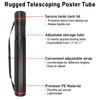 Waterproof Telescoping Poster Tube Extendable Lightproof Storage Tube for Artwork Documents Blueprints Maps Protective Storage