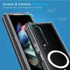 Cases For Samsang Z Fold6 5G For Magsafe Magnetic Transparent Phone Case For Galaxy Z Fold 6 5 4 3 Wireless Charging Magsafing Tough Shockproof Cover