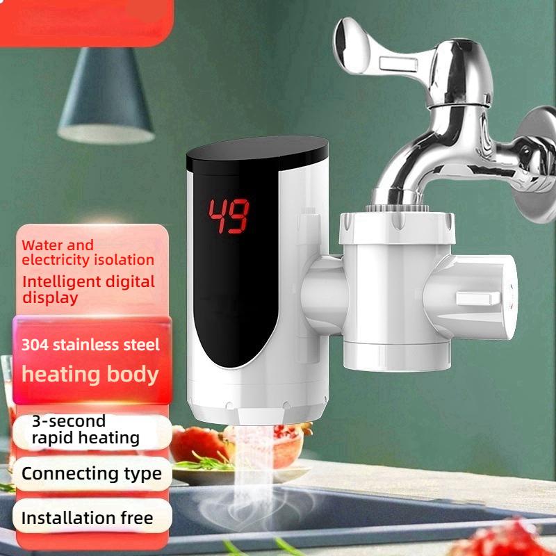 Electric Kitchen Water Heater Tap Instant Hot Water Faucet Heater Cold Heating Faucet Tankless Instantaneous Water Heater