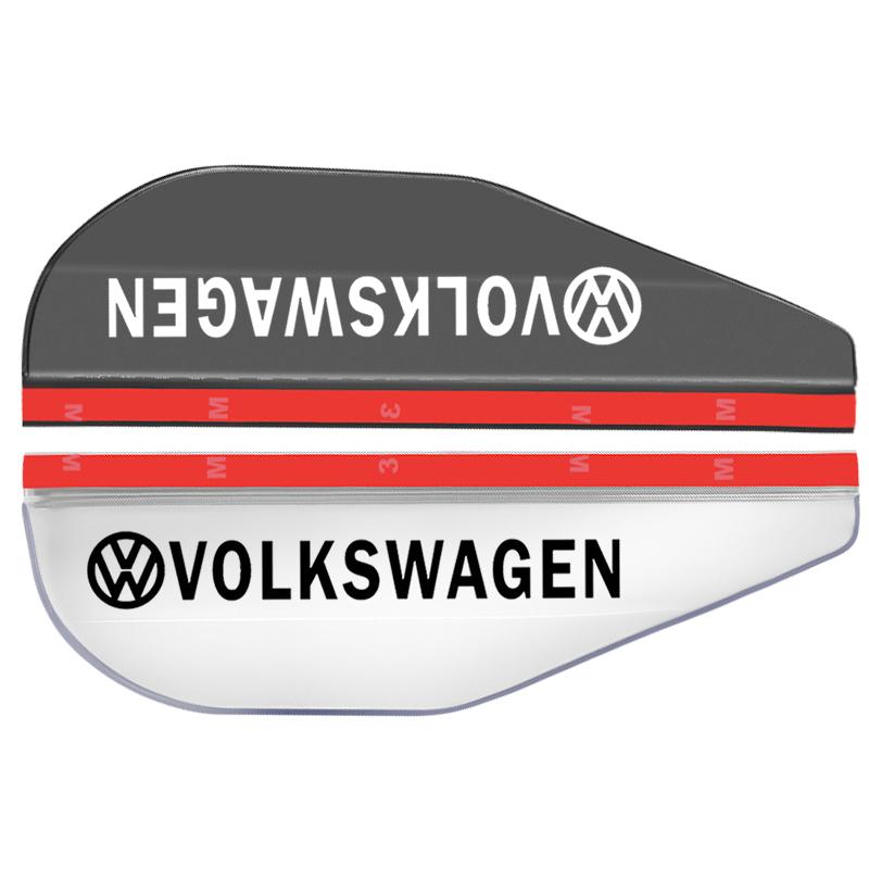 2Pcs Car Rear View Side Mirror Rain Board Sun Visor Eyebrow Guard For Volkswagen Golf-6 7 4 5 POLO Passat B5 B6 B7 T4 T5 Tiguan Jetta Gol