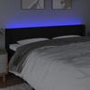 3123244 vidaXL LED Headboard Black 163x16x78-88 Cm Fabric