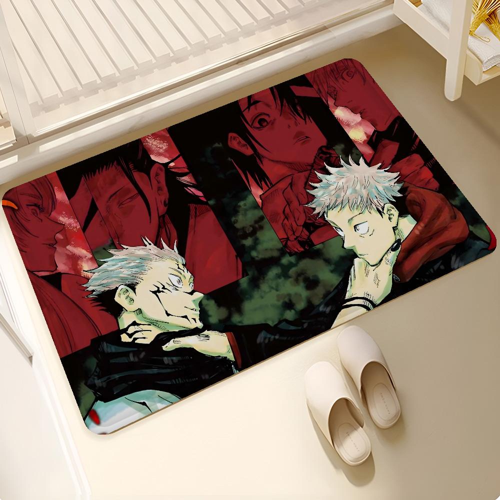 Tappetino da Pavimento Anime Jujutsu Kaisen Tappetino da Pavimento Stile INS Morbido Tappetino da Pavimento per Camera da Letto Tappetino per Lavanderia di Casa Tappeti Domestici Antiscivolo
