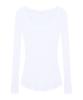 Lojanneu Breeze Sheer Long Sleeve Top (White)