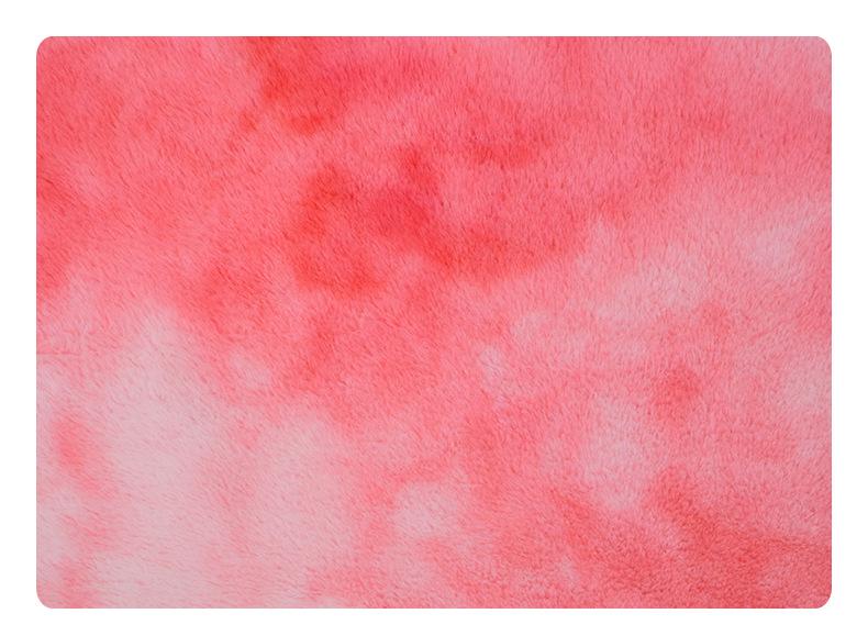 Rainbow Dyed Rabbit Fur & Seven-Color Mink Plush Fabric for Toys, Shoes & Hats