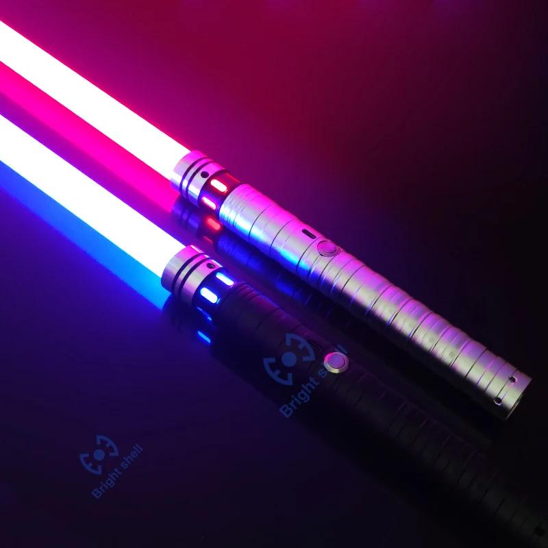 Metal Lightsaber Laser Sword Toys RGB Light Saber 15Color Change Kids Soundfonts Force FX FOC Blaster Toys Jedi Laser Sword Gift