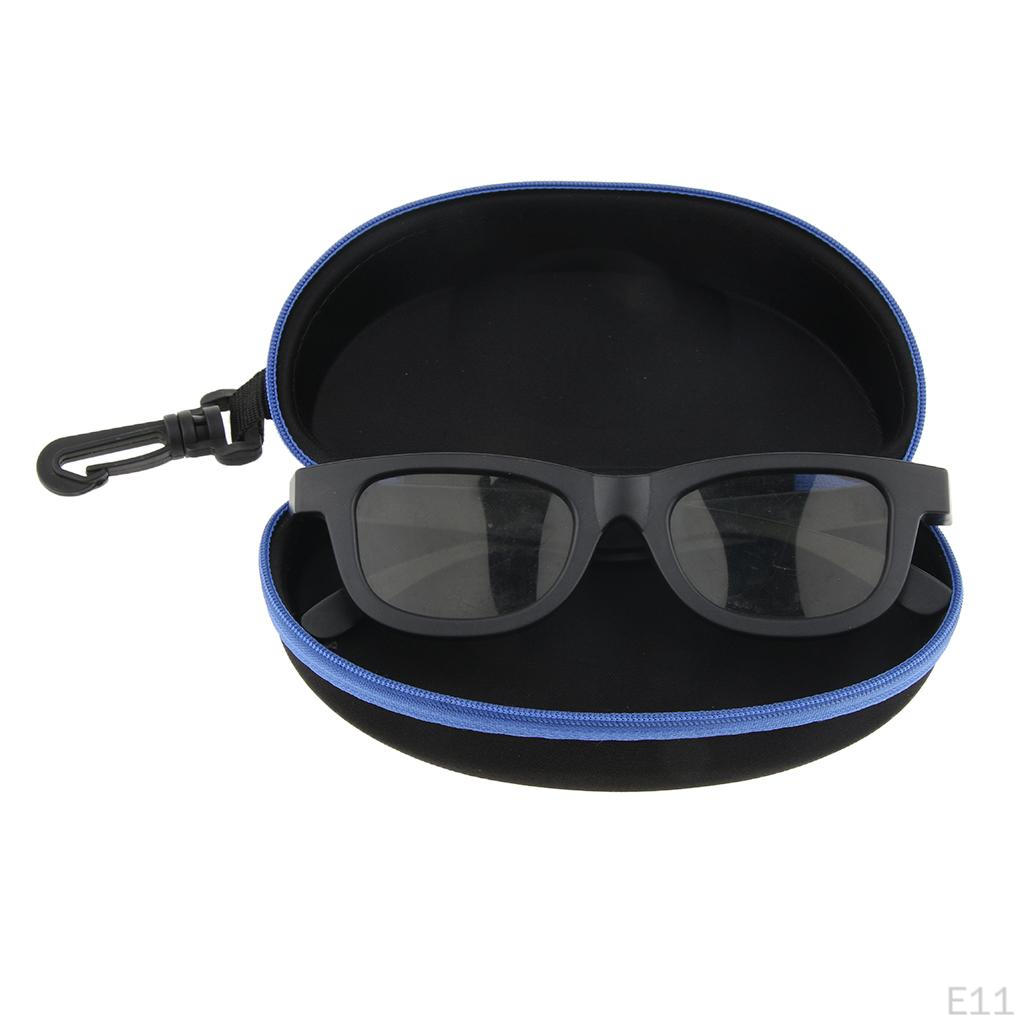 2 EVA Glasses Cases with Hanging Hook for Sports Sunglasses Eyeglasses