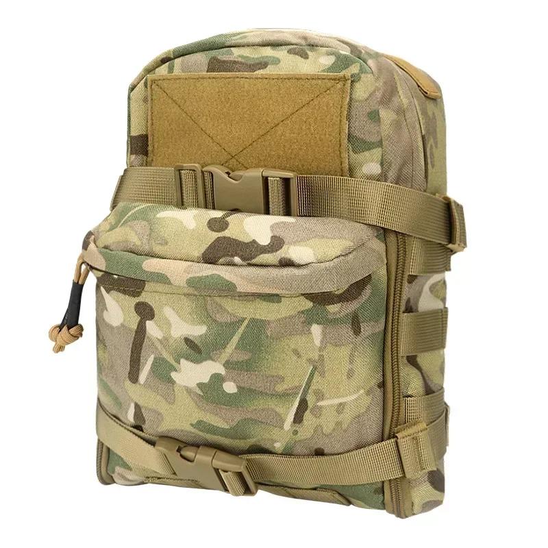 Tactical Hydration Backpack Combat Training Assault Molle Bag Outdoor Hunting Vest Back Plate Carrier Water Bag