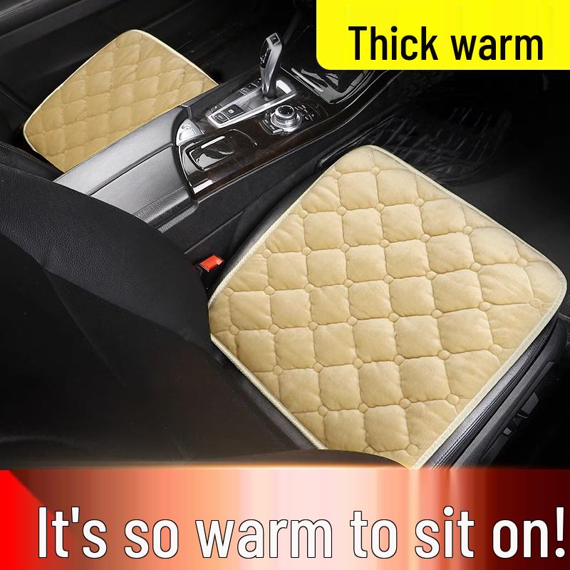 Winter Heated Wool Car Seat Cushion for Drivers