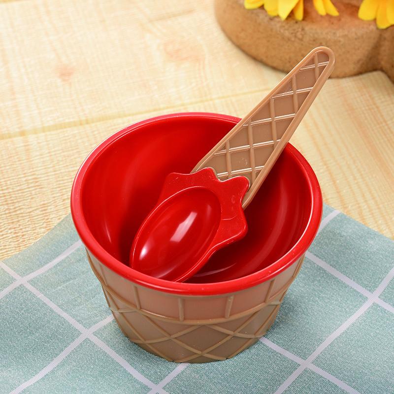 Ice Cream Bowl And Spoon Set Summer Essential Christmas Party Ice Cream Mold Bowl Spoon Kitchen Supplies Kitchen Tools