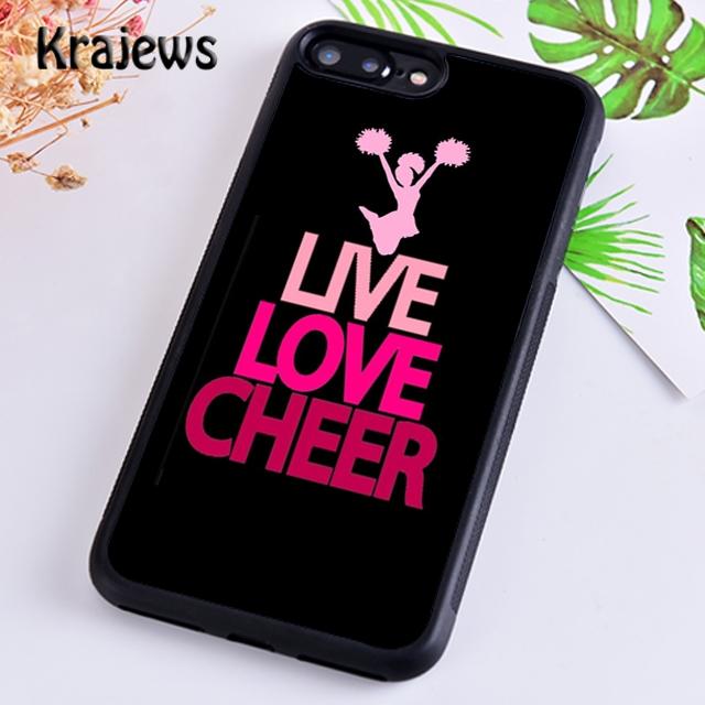 

Krajews Cheerleader Cheer Pink Quote Phone Case Cover For iPhone 17 Air 16 15 14 plus 11 12 13 pro max coque Fundas iPhone 13